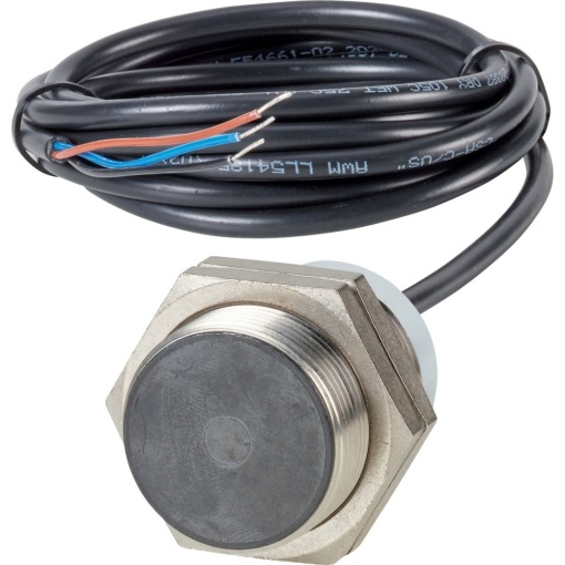 E57P performance short body series, 1 NO, 3-wire, 10  48 V DC, M30 x 1.5 mm, Sn 15 mm, Flush, NPN, Stainless steel, 2 m connection cable