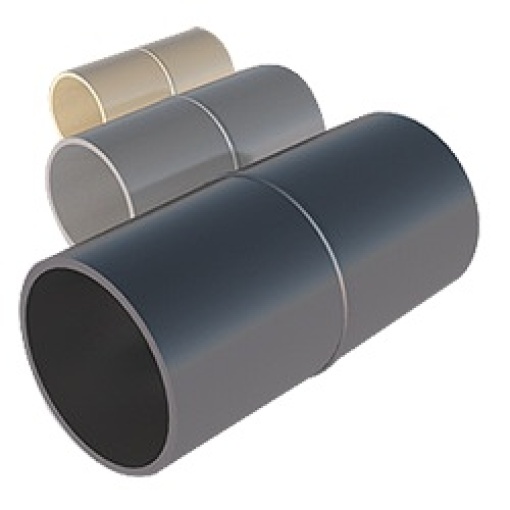 PVC coupling for rigid conduit VD Ø32 mm, grey, halogen-free