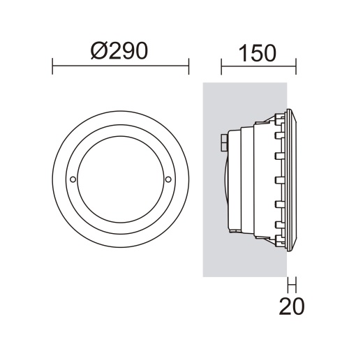 Rebaixada submersível BELT IP68 LED SMD 18W 2500lm 6500K 120º