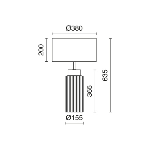 Tabela CERAMIC E27 15W Branco Algodão branco
