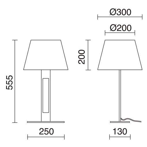 Tabela CLASSICAL E27 60W Niquel acetinado Algodão branco