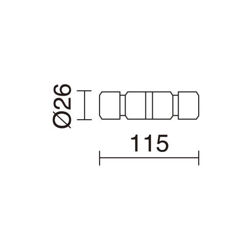Accesorios  Doble conector hasta Ø13mm CONECTORES Preto