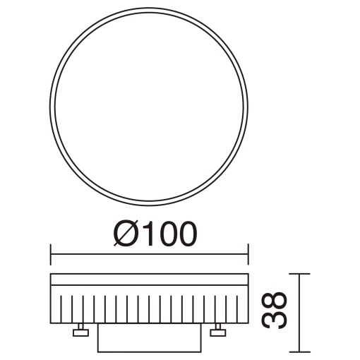 Luminária LED T2 GX53 LED T2 10W 1200lm1200lm1200lm1200lm1200lm1200lm CRI80 3000K4000K6500K 120º Branco