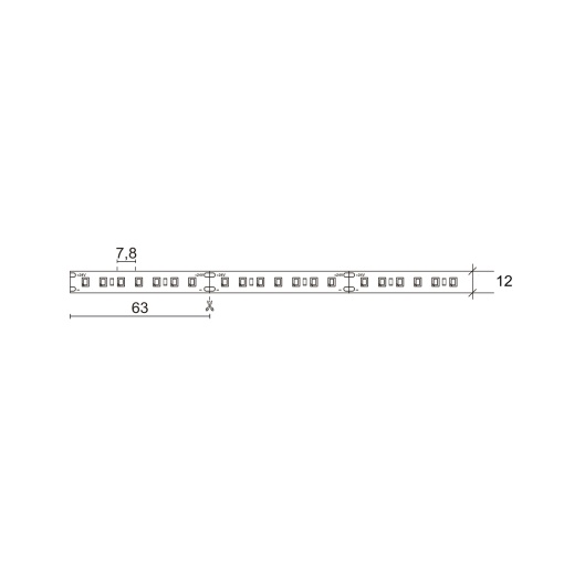 Tira conduzida NILO LED SMD 2835 22Wm 3600lmm CRI80 2700K 120º