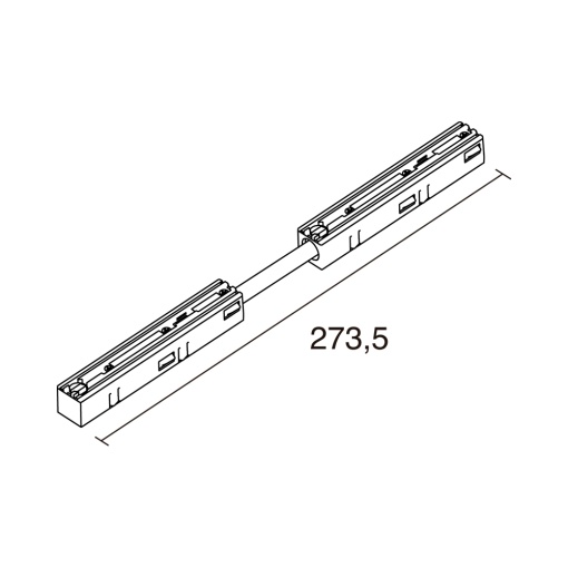 Unión flexible TRACK 48V Preto