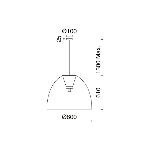 Suspensão VIETNAM XL E27 15W Vime claro Preto