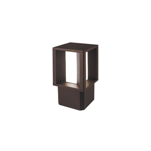 Bornes AURA IP65 Dali LED SMD 12W 1840lm860lm CRI80 4000K 120º 260mm Castanho ferrugem