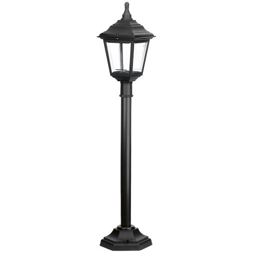 Bollard clássico CLIC-CLAC 4 IP44 E27 42W 1160mm Preto
