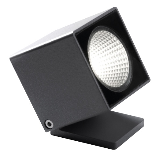 Base de projector  picareta tilt DADO IP66 Corte de fase L,C LED COB AC 7W 700lm490lm CRI80 4000K 40º Antracite
