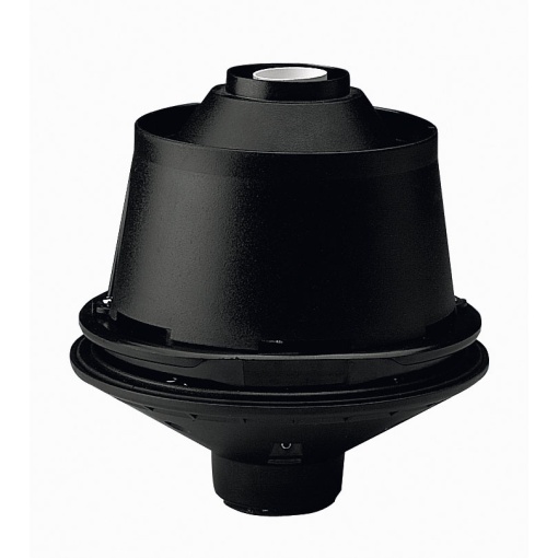 Pós luminaire GLOBOS with dome IP55 E27 70W 24mm Preto