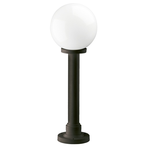 Bollard clássico INDURA GLOBO IP55 E27 70W 750mm Preto