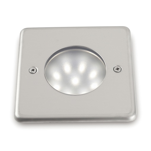 Um recesso parede  chão NAT-LED Square IP68 LED SMD 1.50W 180lm CRI80 3500K Aço inoxidável