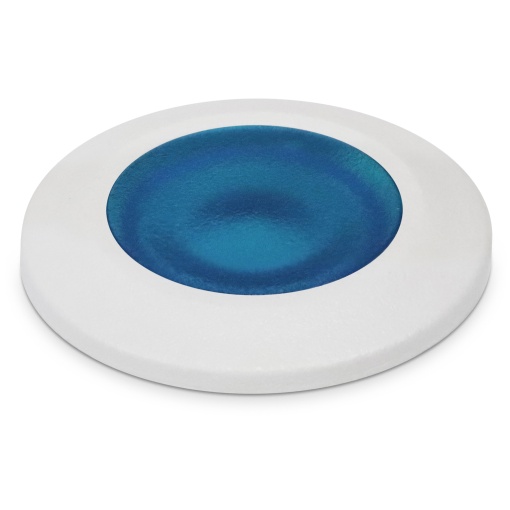 Um recesso parede  chão RAIN Round Blue IP67 G9 LED Bulb 1.70W 170lm CRI80 3000K Branco