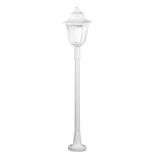 Bollard clássico ROB IP44 E27 42W 1210mm Vidro fosco Blanco texturado