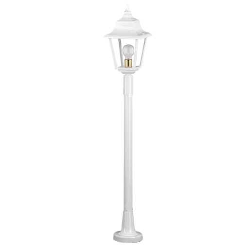 Bollard clássico ROB IP44 E27 42W 1210mm Vidro transparente Blanco texturado