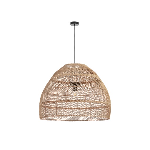 Suspensão VIETNAM XL E27 15W Mimbre oscuro Preto