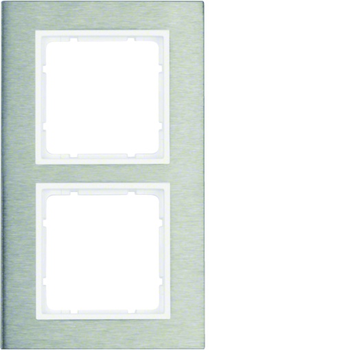 B.7 - quadro x2 vert, Inoxbranco mate