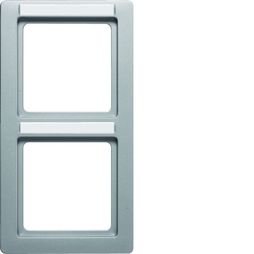 Q.1 - quadro x2 p.-etiq. vert., aluminio