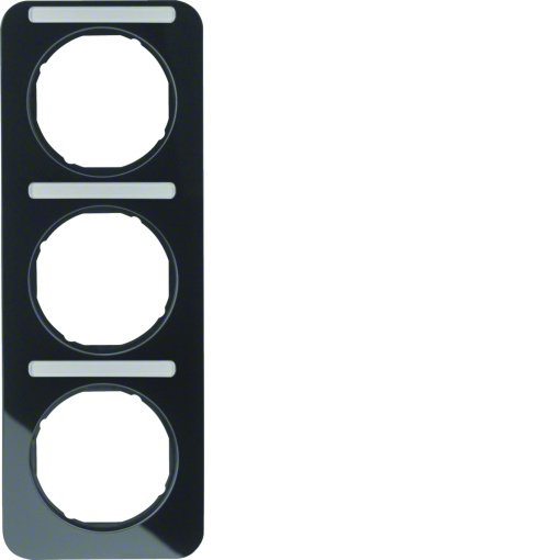 R.1 - quadro x3 p.-etiq. vert., preto