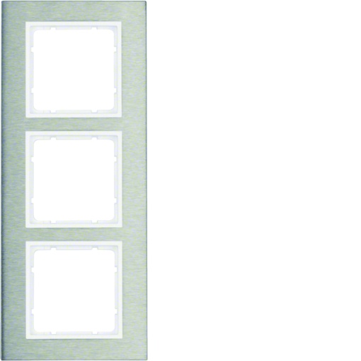 B.7 - quadro x3 vert, Inoxbranco mate