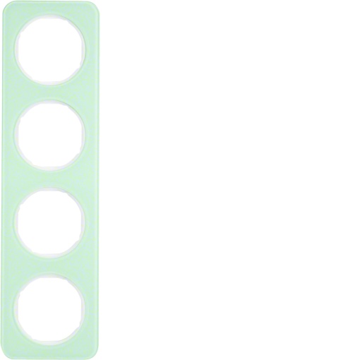 R.1 - quadro x4 Vidro, branco