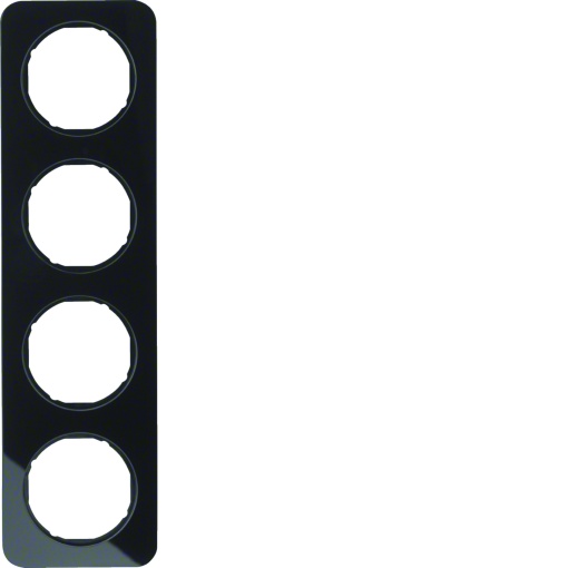 R.1 - quadro x4 Vidro, preto