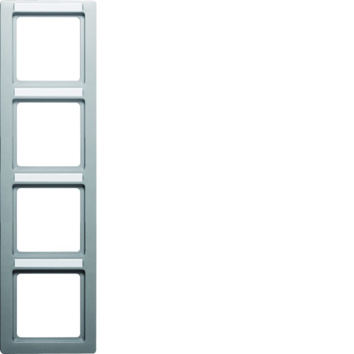 Q.1 - quadro x4 p.-etiq. vert., aluminio