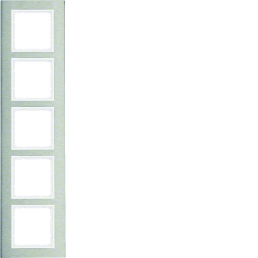B.7 - quadro x5 vert, Inoxbranco mate