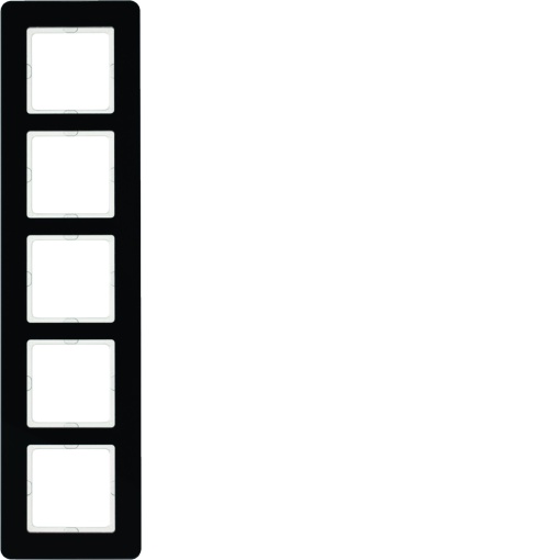 Q.7 - quadro x5, Vidro preto