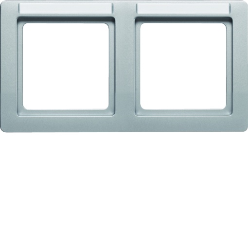 Q.1 - quadro x2 p.-etiq. horiz., alumin