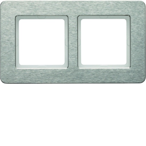 Q.7 - quadro x2 horizontal, Inox