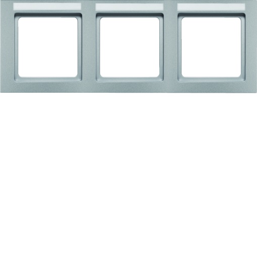 Q.3 - quadro x3 p.-etiq. horiz., alumin