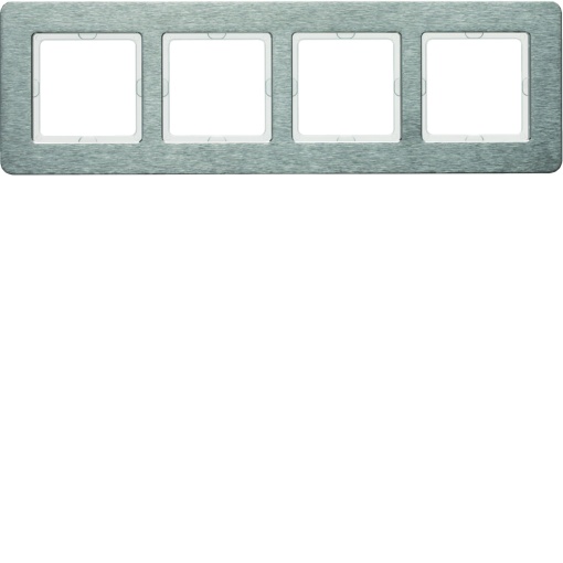 Q.7 - quadro x4 horizontal, Inox