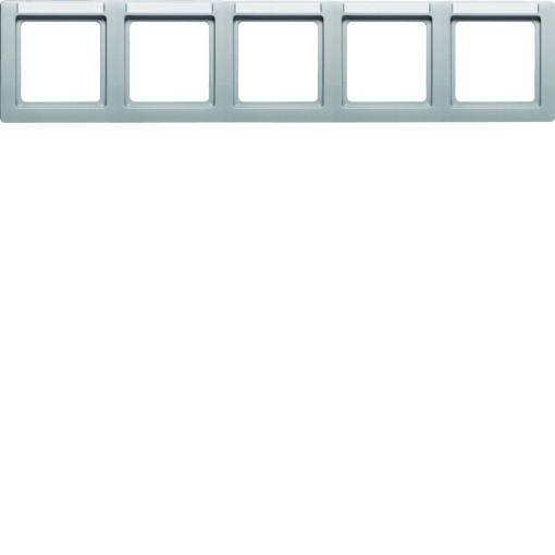 Q.1 - quadro x5 p.-etiq. horiz., alumin