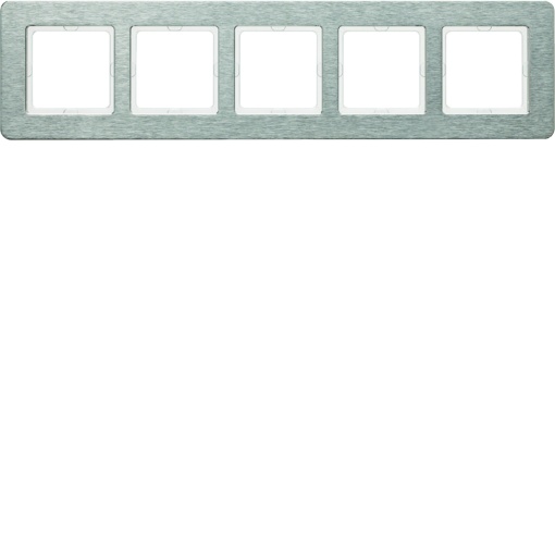 Q.7 - quadro x5 horizontal, Inox