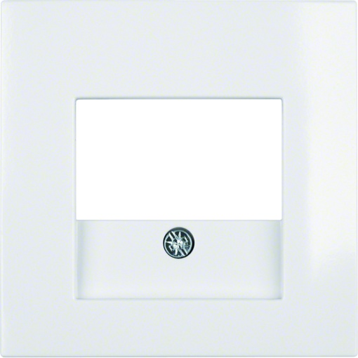 espelho central com recorte TAE S.1B.3B.7 branco polar, brilhante