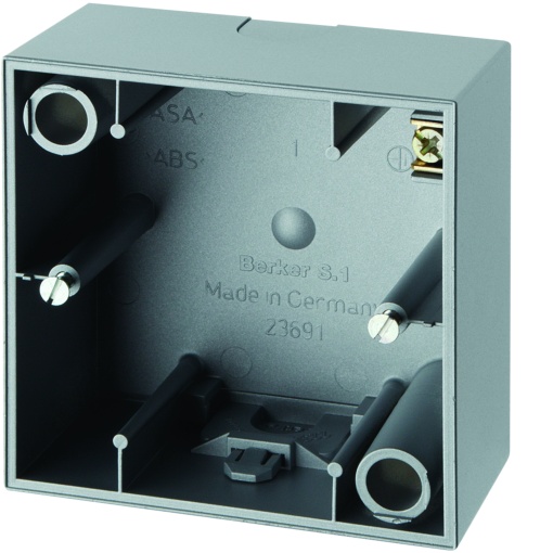 S.1 - caixa superfície x1, alumínio mate