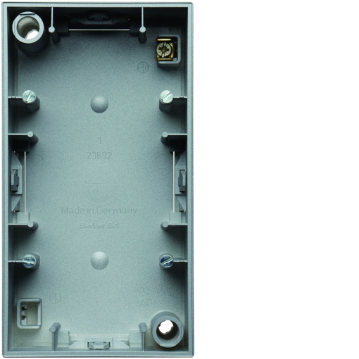 S.1 - caixa superfície x2, alumínio mate