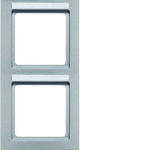 Q.3 - quadro x2 p.-etiq. vert., aluminio