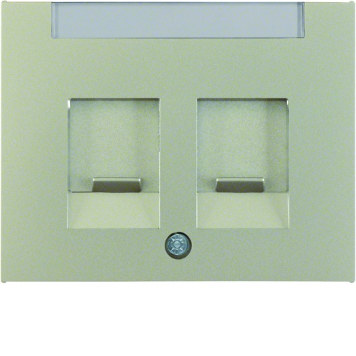 K.1K.5 - esp. duplo RJ p-etq., inox lac