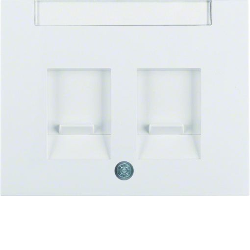 K.1K.5 - esp. duplo RJ p-etq., branco