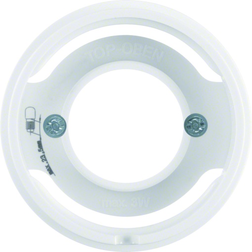 R.1R.3 - espelho central p E14, branco