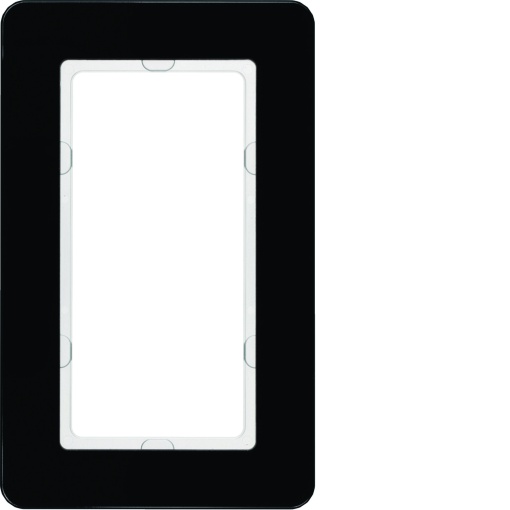 Q.7 - quadro largo, Vidro preto