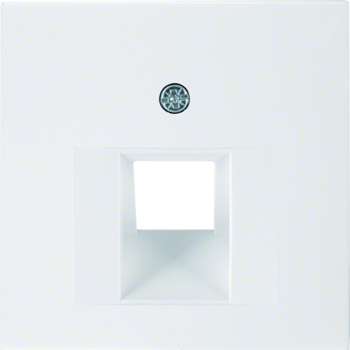 espelho central para tomada UAE S.1B.3B.7 branca polar, brilhante