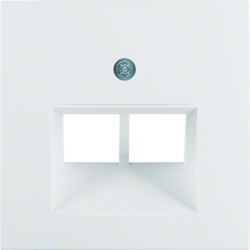 S.1B.x - espelho RJ45 duplo, branc mate