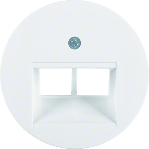 R.x - espelho RJ45 duplo, branco
