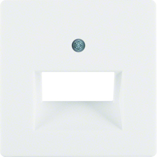 Berker espelho central para tomada UAE dupla série Q.x polar branco, incluindo