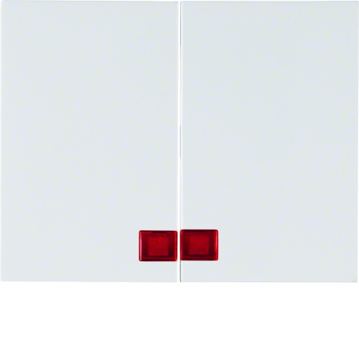 K.1K.5 - tecla dupla c visor, branco