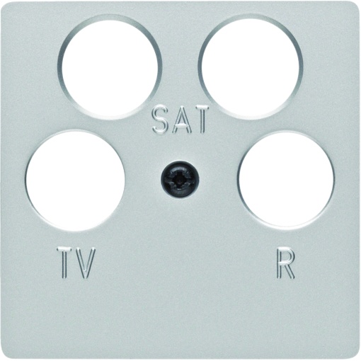 Centro tomada TV, 4 saídas, alum lac