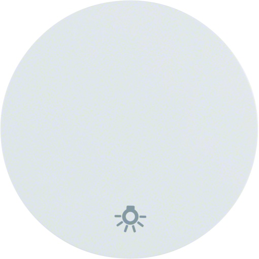 R.1R.3 - tecla simples simb.lâmp, branc